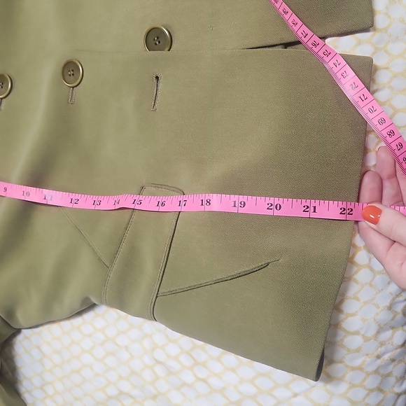 Vintage Kasper Olive Green Skirt Suit Set, Size 6 - Picture 12 of 12